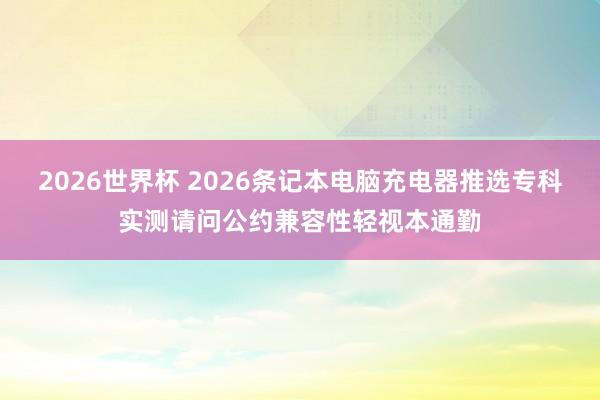 2026世界杯 2026条记本电脑充电器推选专科实测请问公约兼容性轻视本通勤
