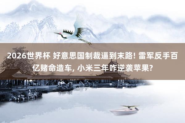 2026世界杯 好意思国制裁逼到末路! 雷军反手百亿赌命造车， 小米三年咋逆袭苹果?